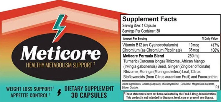 Meticore Supplement Facts