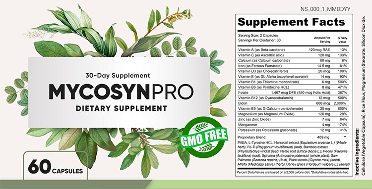 Mycosyn Pro Supplement Facts