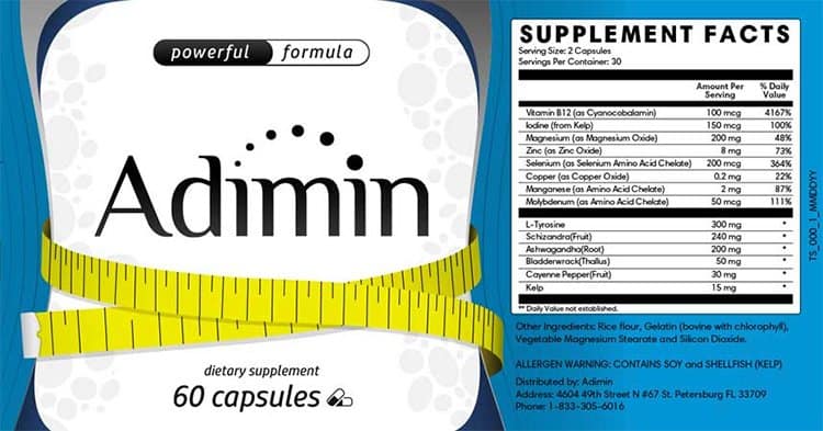 Adimin Ingredients