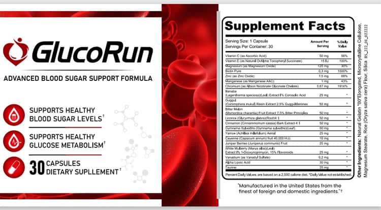 GlucoRun Ingredients