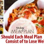 What Should Each Meal Plan Consist of to Lose Weight?