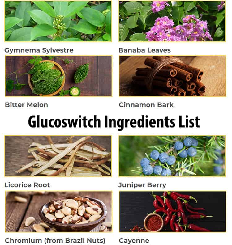Glucoswitch Ingredients