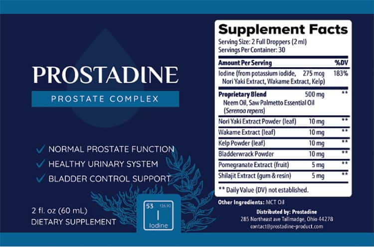 Prostadine Ingredients