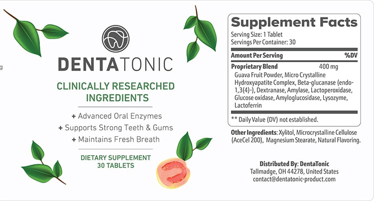 DentaTonic Supplement Facts