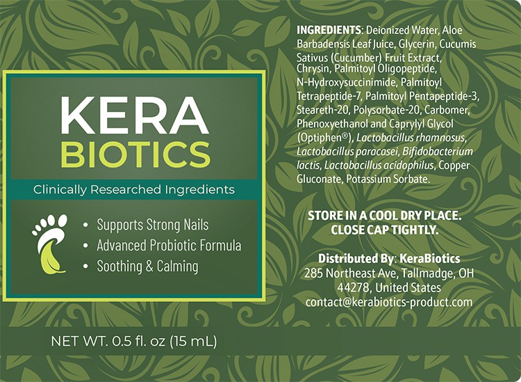 Kera Biotics Supplement facts