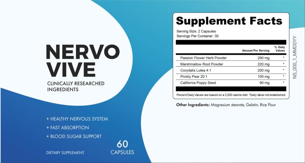 Nervovive supplement facts