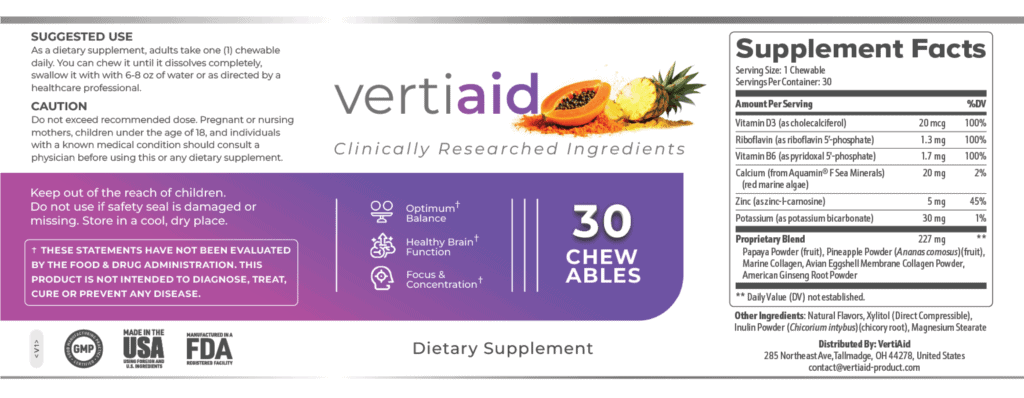 VertiAid label
