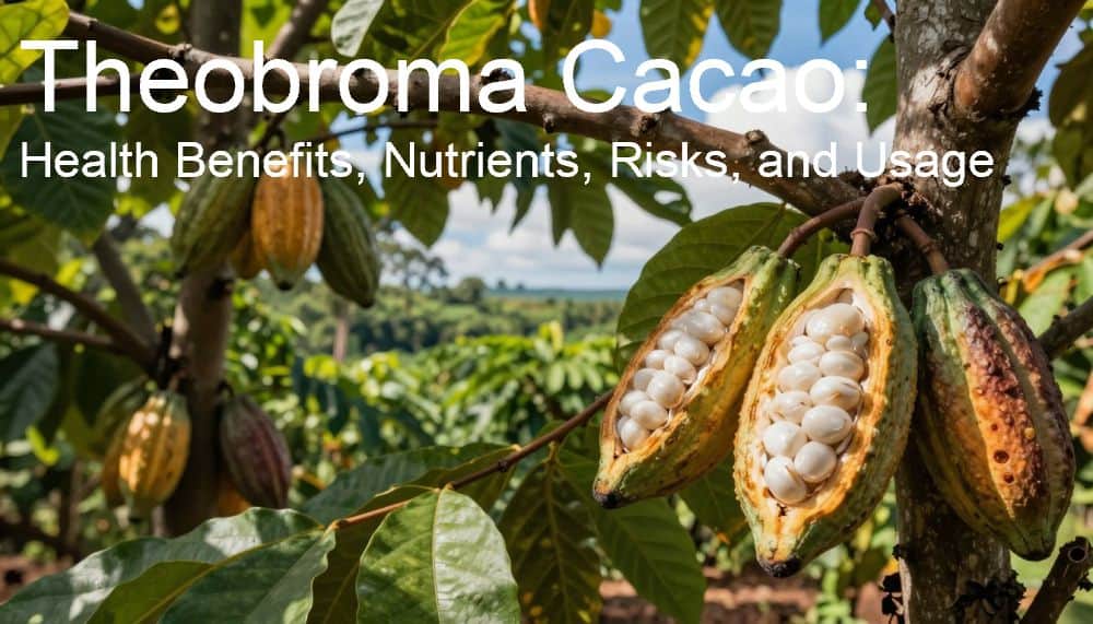 Theobroma Cacao: Health Benefits, Nutrients, Risks, and Usage