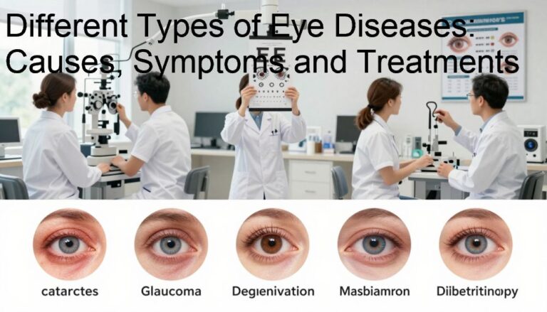 Differnet Vision Problems Examples Different Types of Eye Diseases: Causes, Symptoms and Treatments