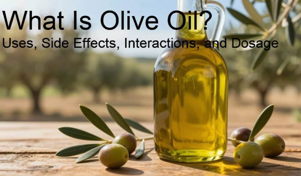 What Is Olive Oil? Uses, Side Effects, Interactions, and Dosage