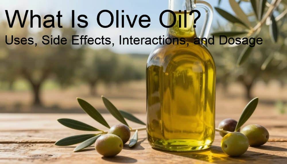 What Is Olive Oil? Uses, Side Effects, Interactions, and Dosage

